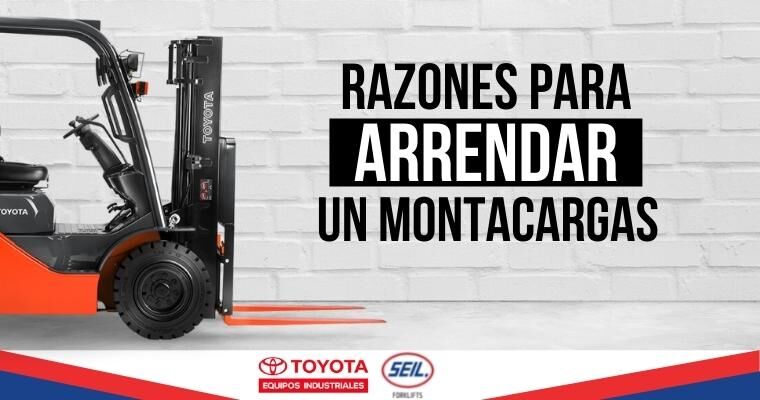 Conoce las razones para arrendar un montacargas