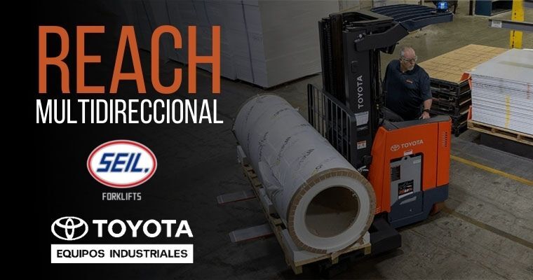 ¿Qué es lo que hace único a un montacargas reach de Toyota?